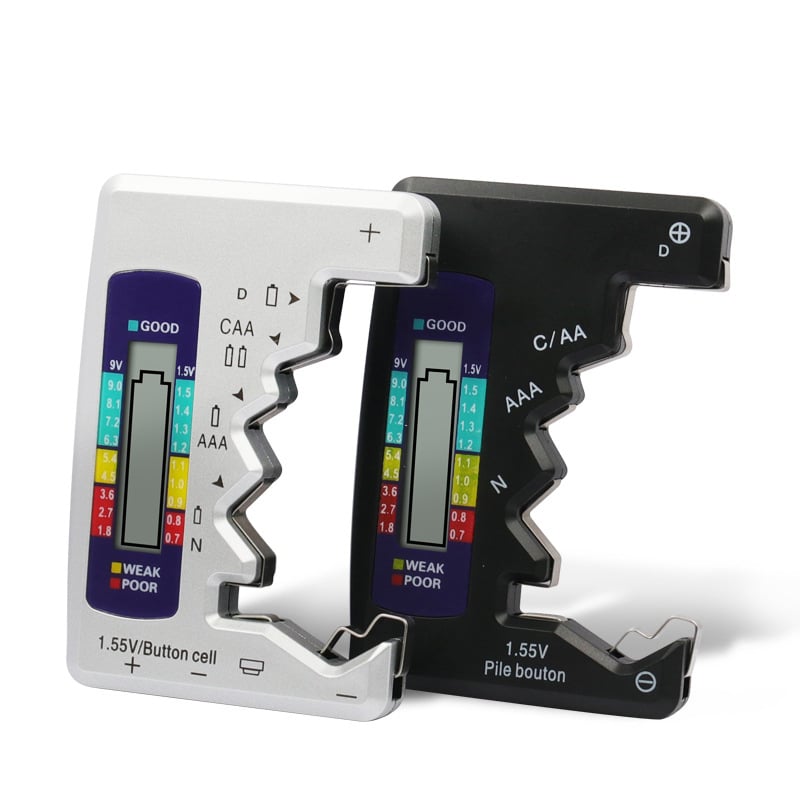 Free Portable Digital Battery Tester©\Universal Checker for All©\Size Household Batteries