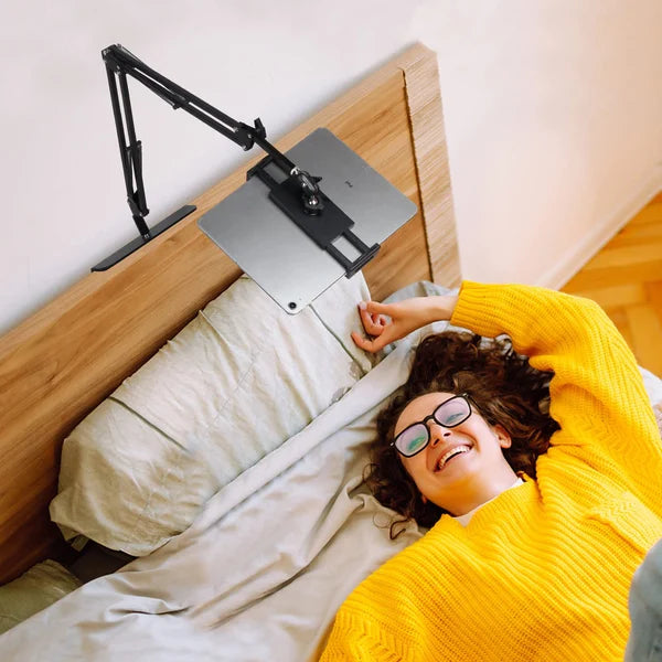 Supporto per telefono e tablet - senza morsetti, senza danneggiare i mobili - guarda, leggi ed effettua chiamate a mani libere a letto o alla scrivania