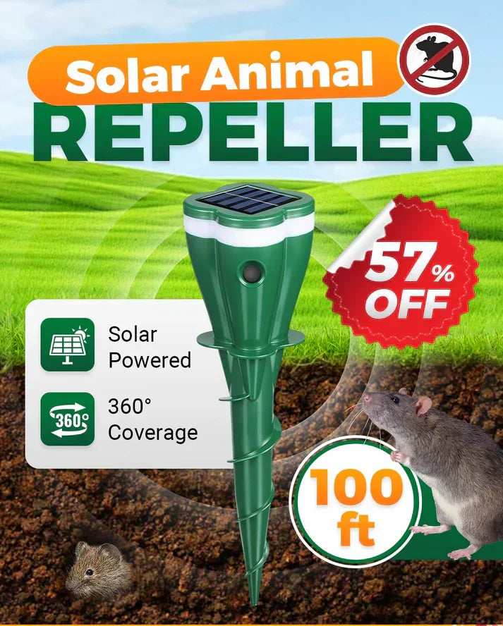 Solar Powered Waterproof Animal Repellent