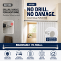 Barre de tension réglable sans perçage ¨C installation sans dommage, antidérapante et polyvalente, charge maximale de 15KG