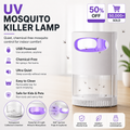 Lámpara mata mosquitos UV ¨C USB, silenciosa y sin químicos