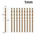 NOW Twist Drill Bits for Stainless Steel - Titanium Coated & Split Point Design for Precision Drilling in Metal & Wood