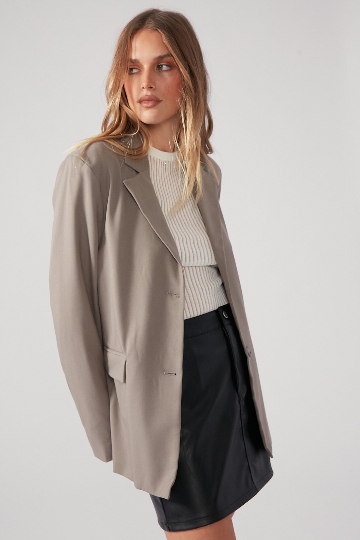 Tailored Blazer Grey