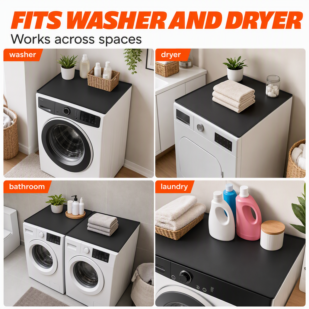 Silicone Washing Machine Top Protector Mat