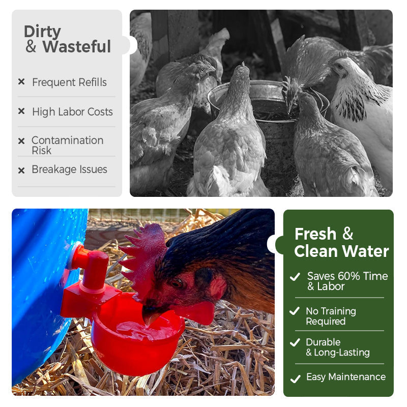 5/16 Inch Thread Automatic Poultry Water Cups
