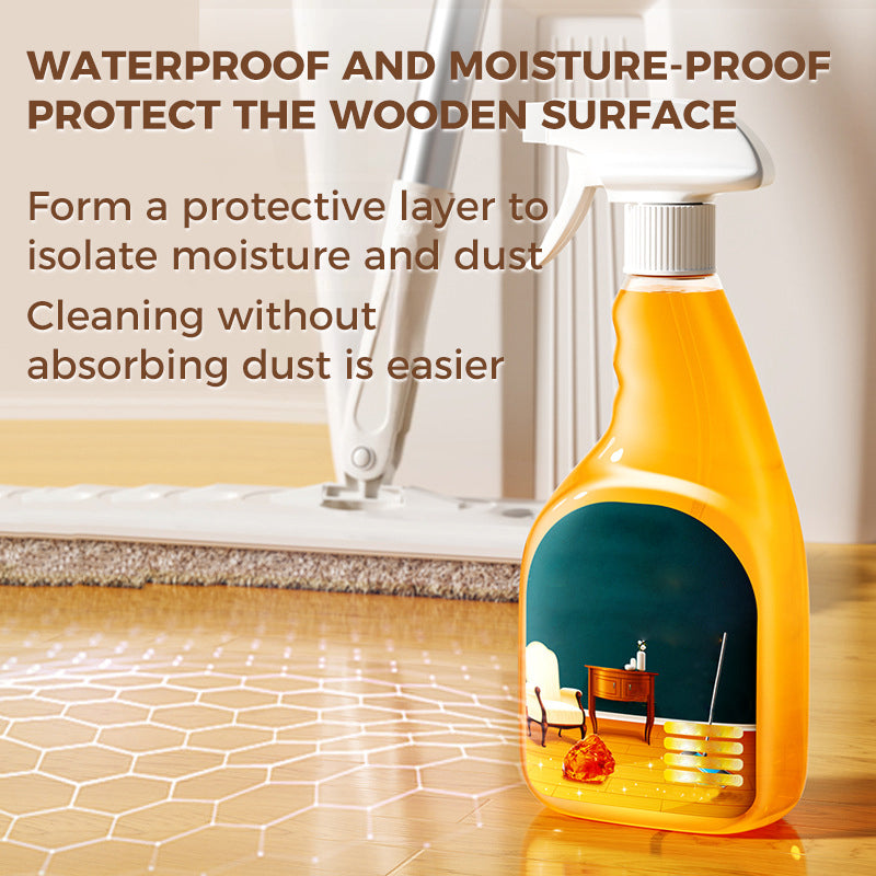 Spray eficaz para limpiar y abrillantar madera