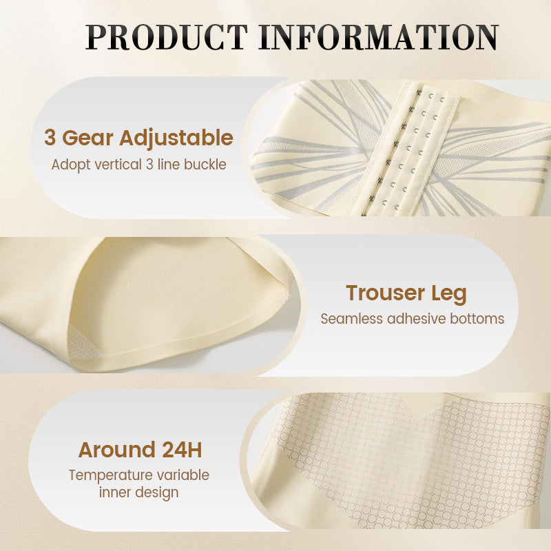 Ropa interior de cintura alta que realza los glúteos ¨C ajuste regulable, ultraligera y transpirable.