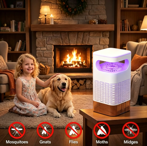 UV Fly Trap with Transparent Catch Box