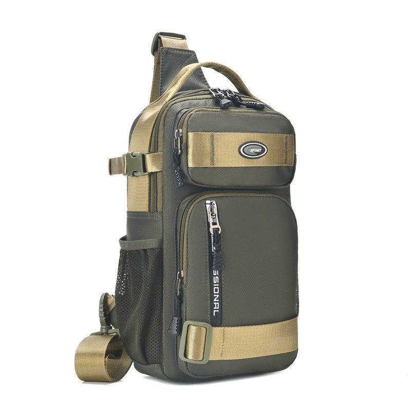 Sac poitrine réglable en tissu Oxford - léger, durable et polyvalent.