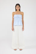 LINEN PANT White