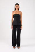 High Rise Recycled Pant Black