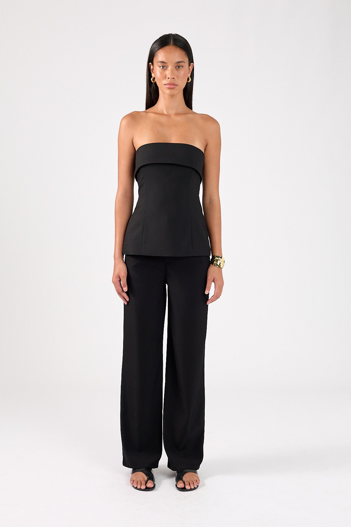 High Rise Recycled Pant Black