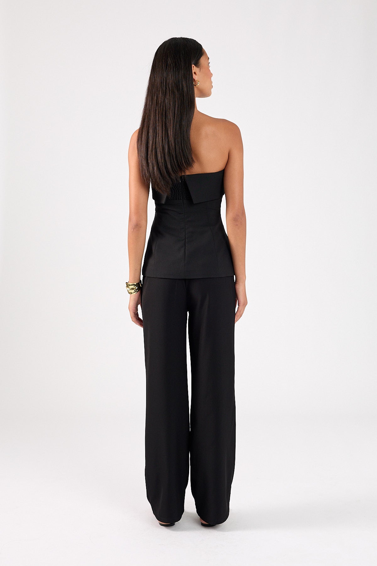 High Rise Recycled Pant Black
