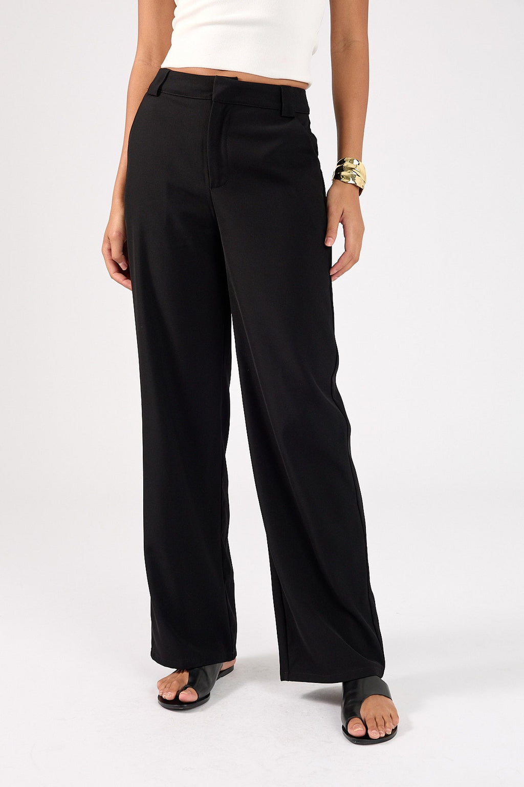 High Rise Recycled Pant Black