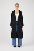 Long Line Coat Black