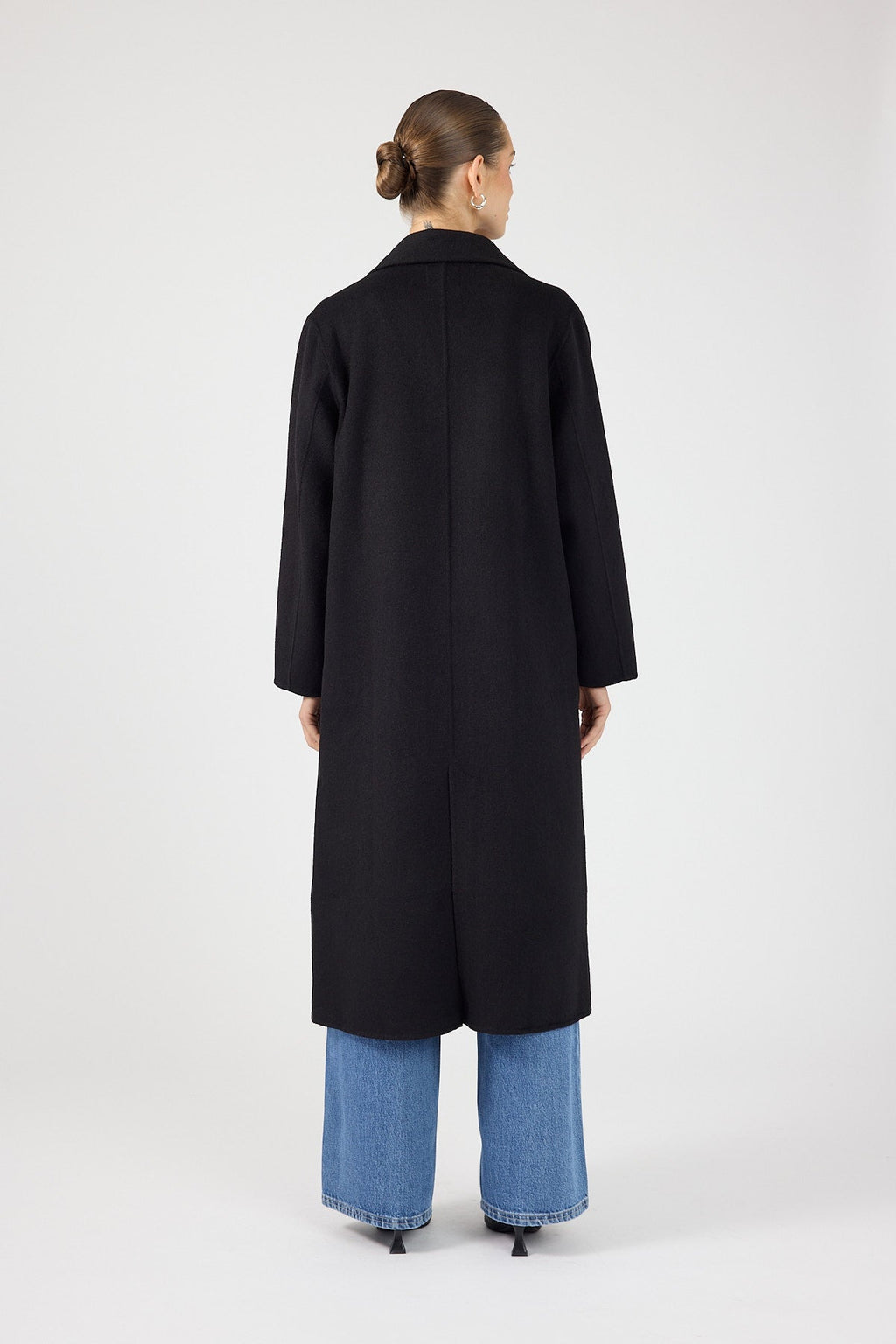 Long Line Coat Black