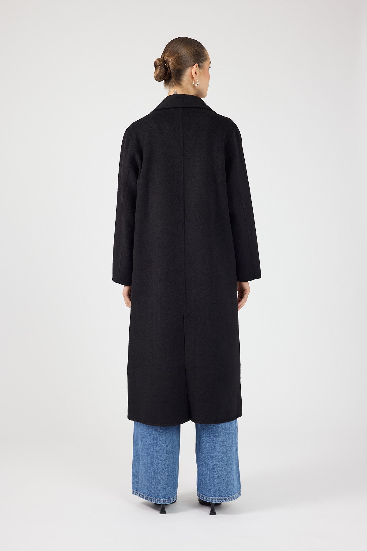 Long Line Coat Black