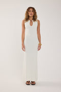 Crochet Maxi Dress White