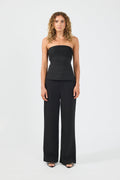 Petite High Rise Recycled Pant Black