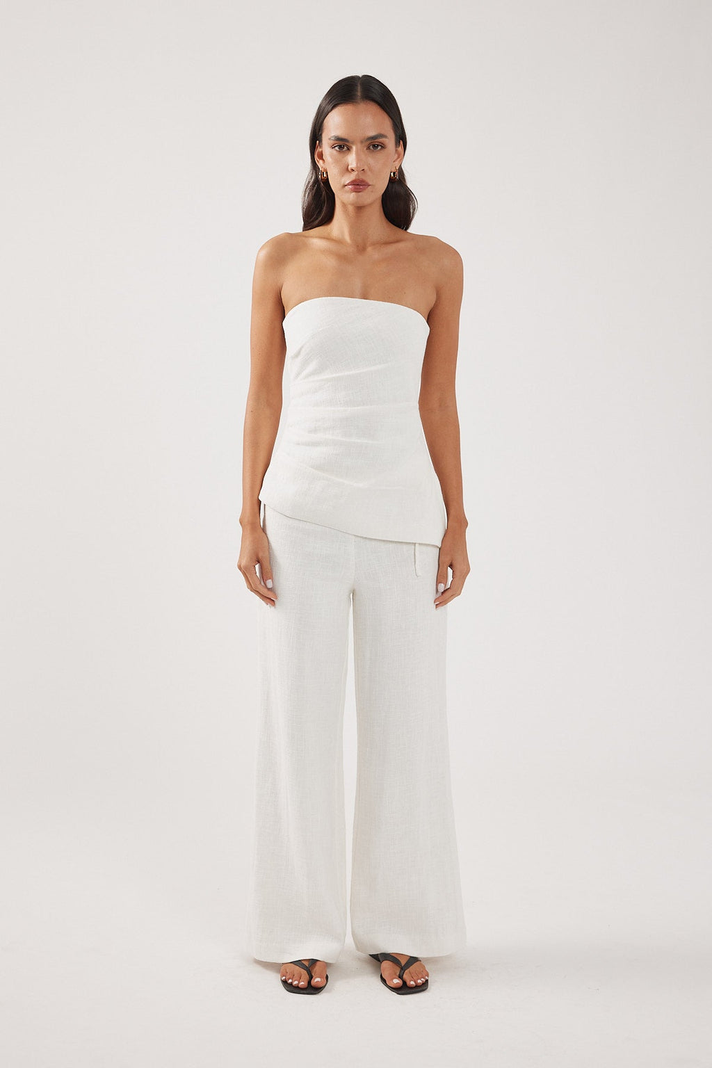 Mid Rise Pant White