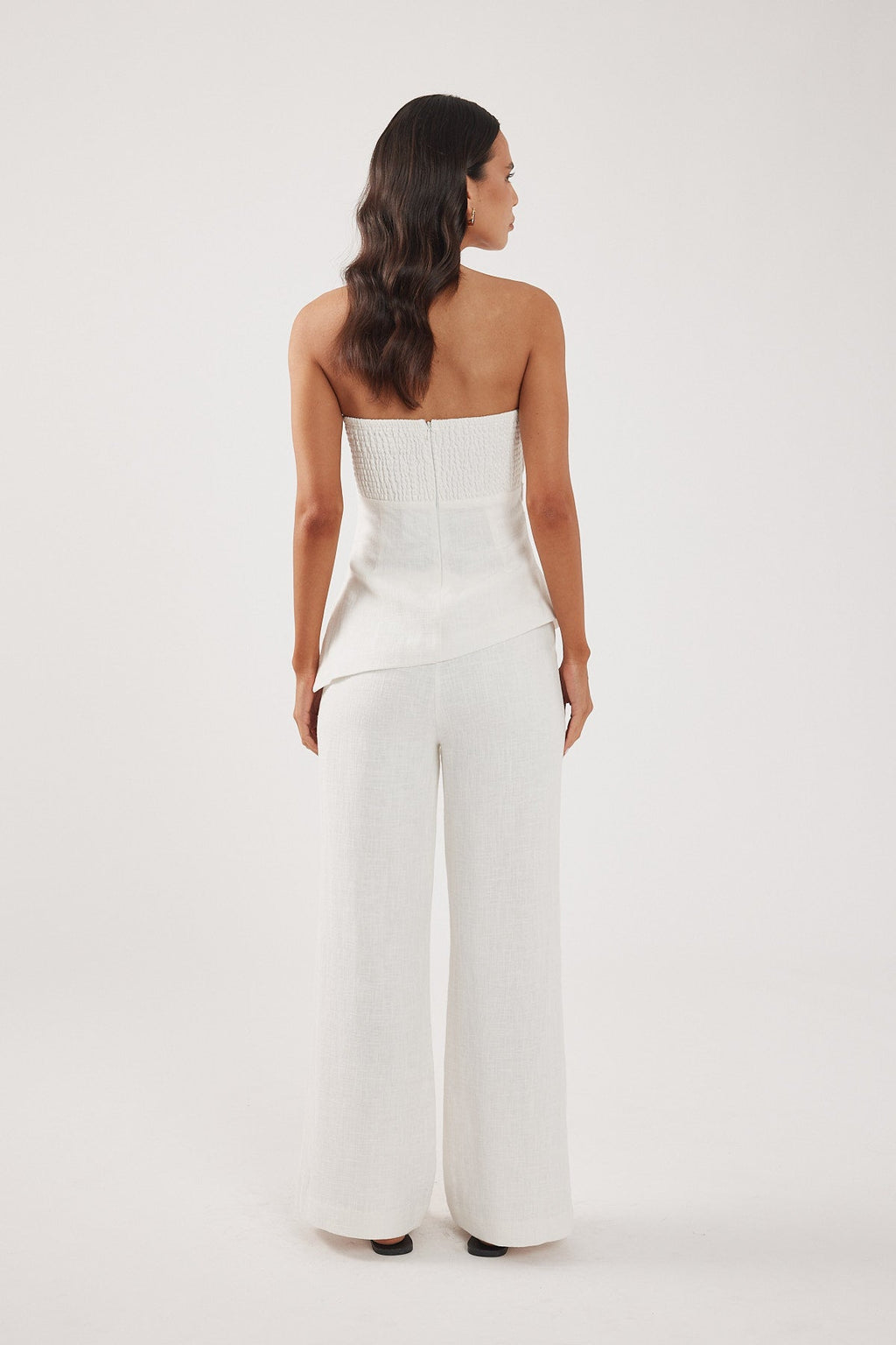 Mid Rise Pant White