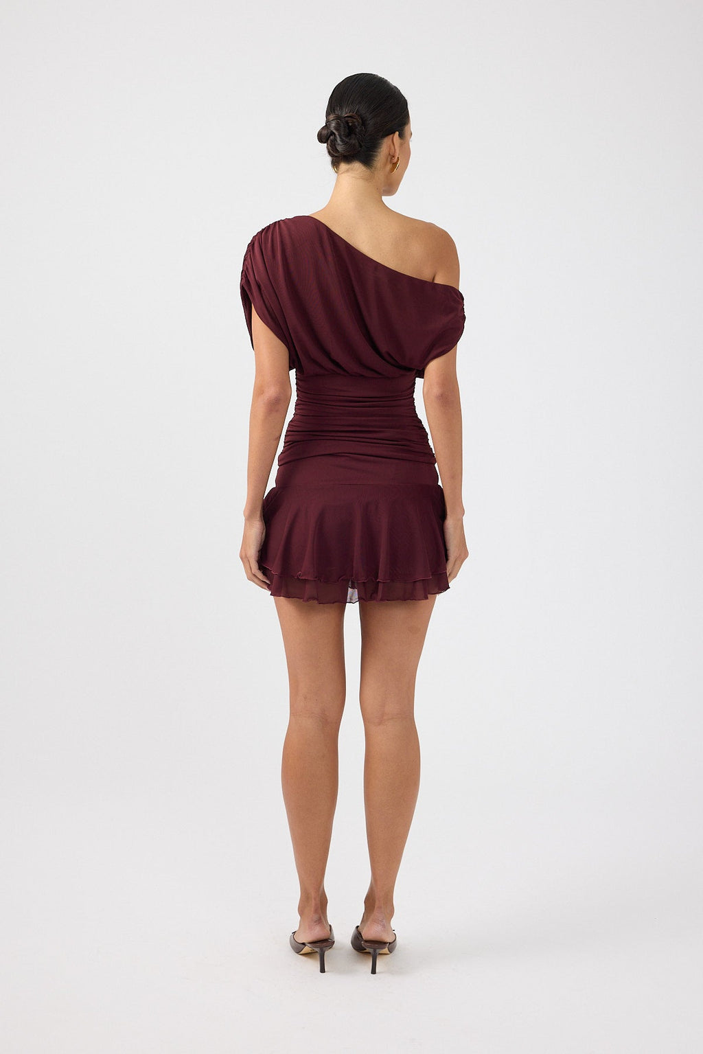 Mesh Skort Plum