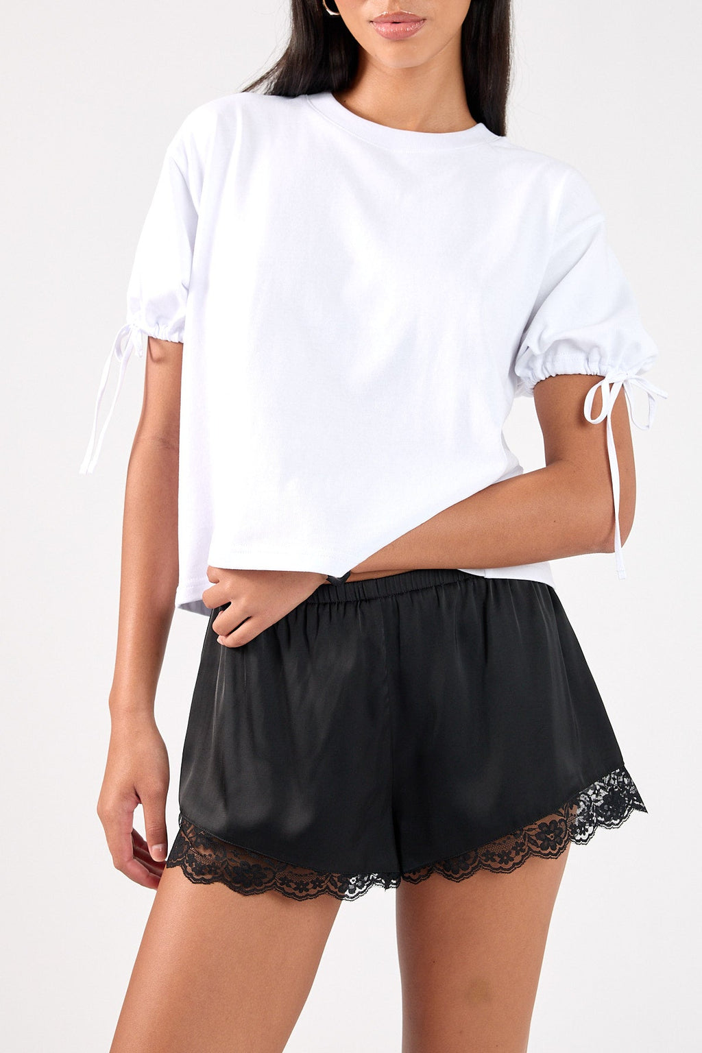 Lace Shorts Black