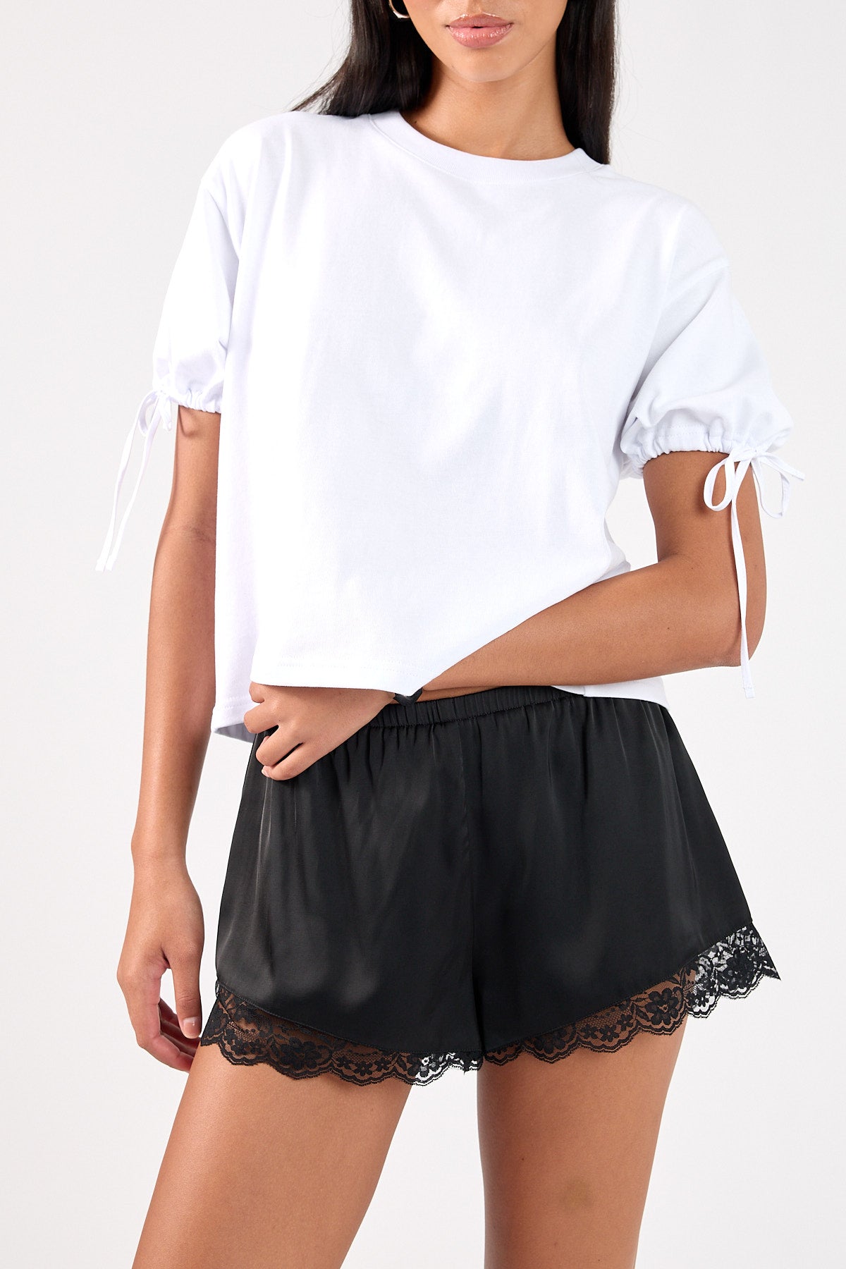 Lace Shorts Black