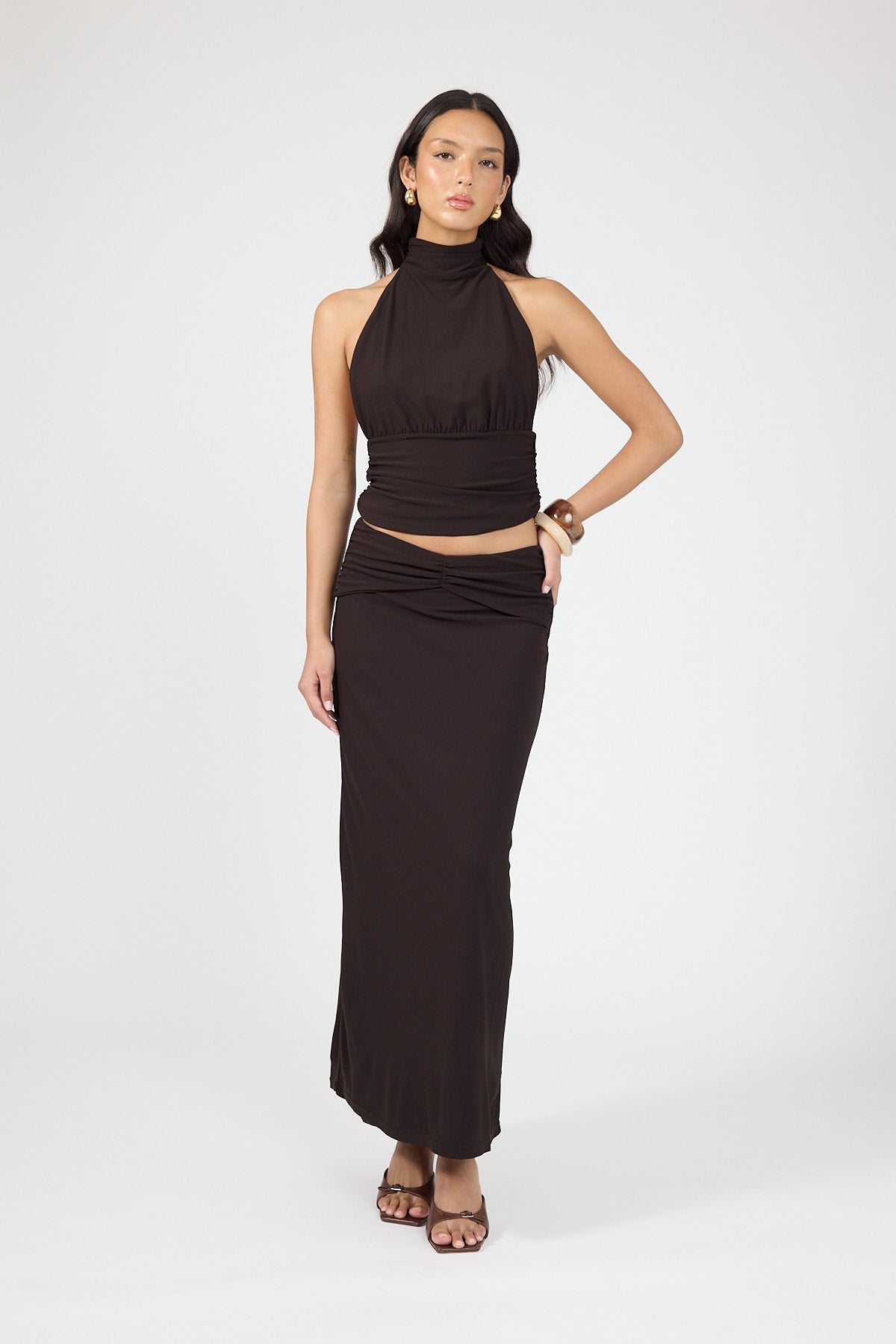 Maxi Skirt Brown
