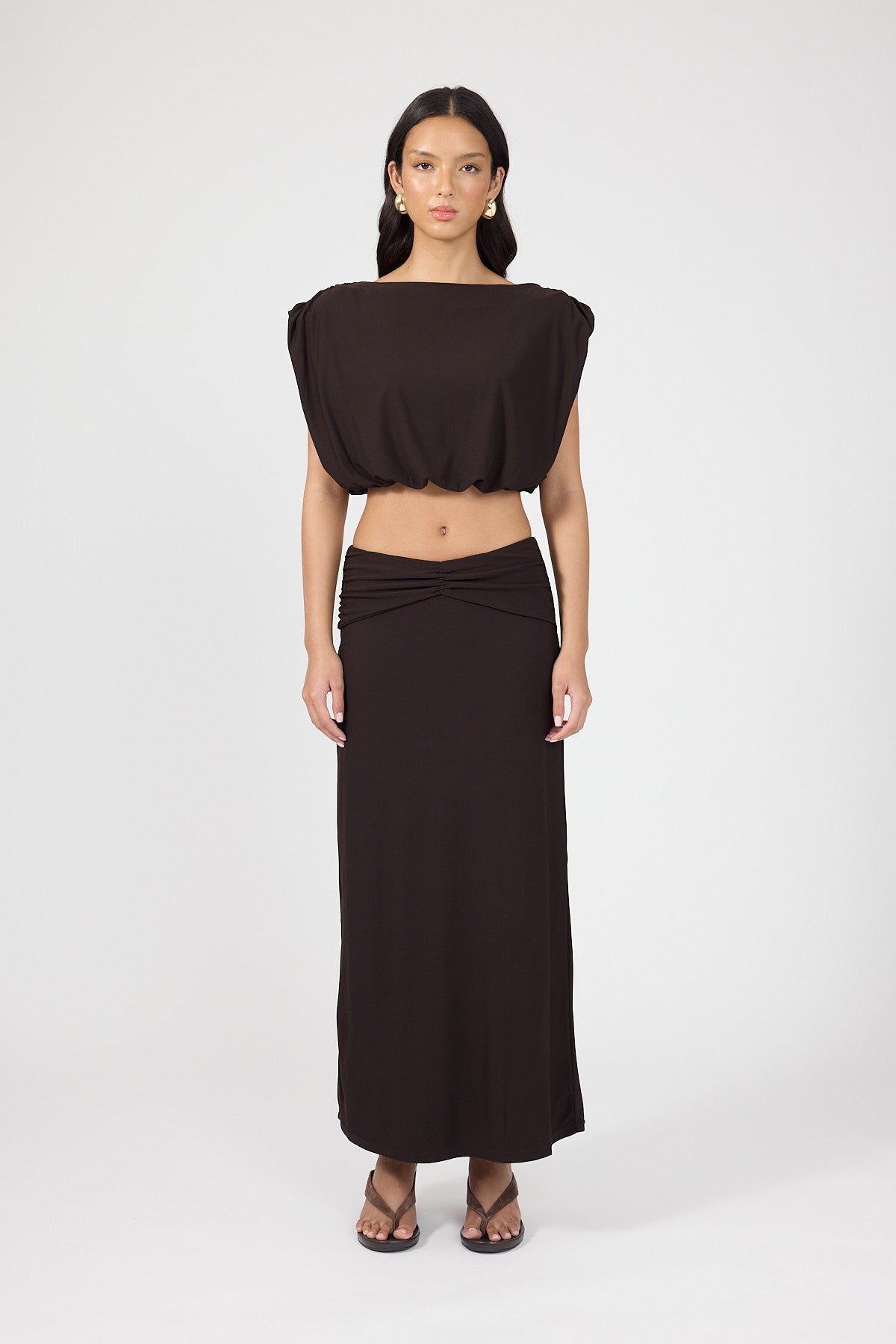 Maxi Skirt Brown