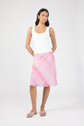 Midi Skirt Pink Check
