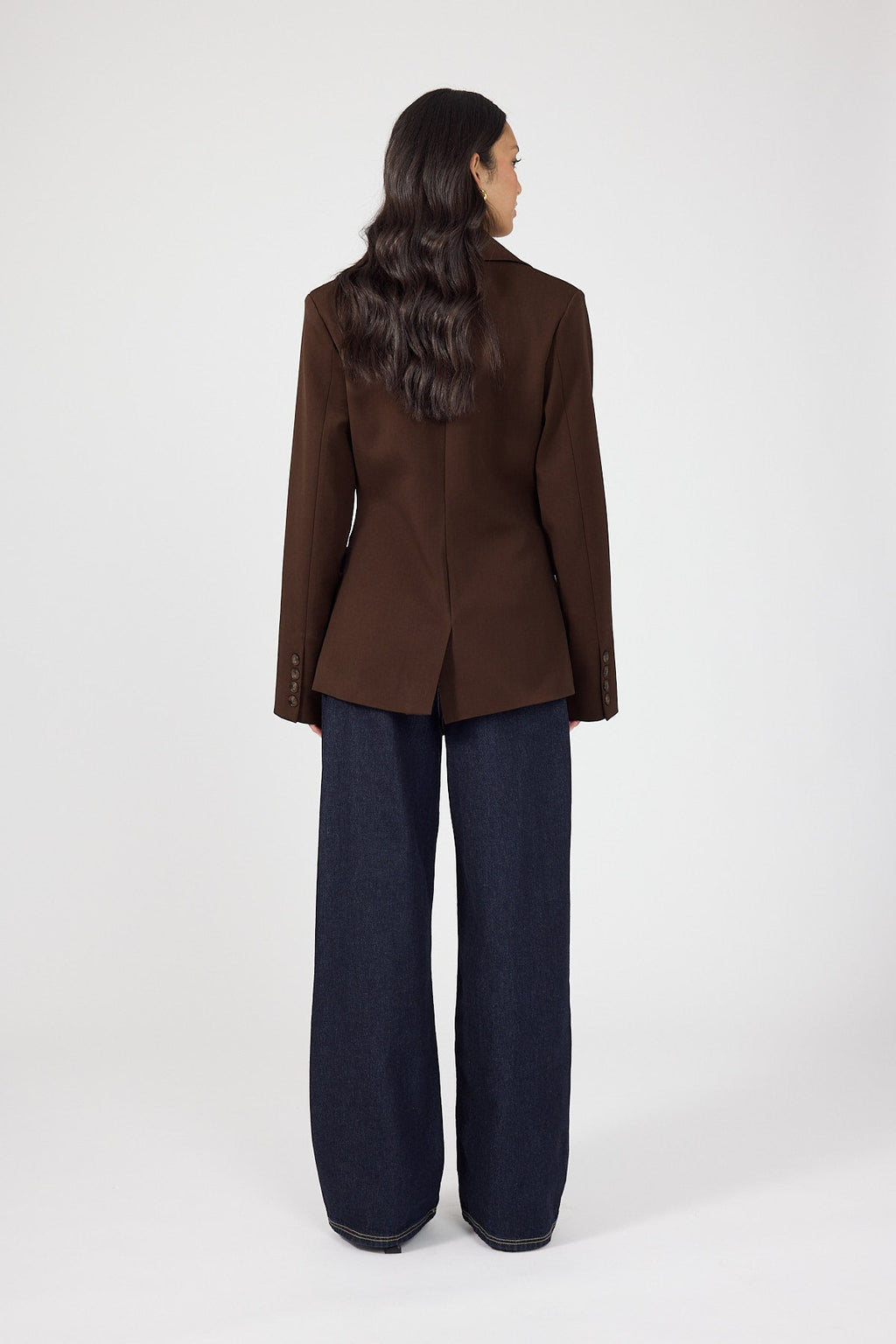 Fitted Blazer Brown