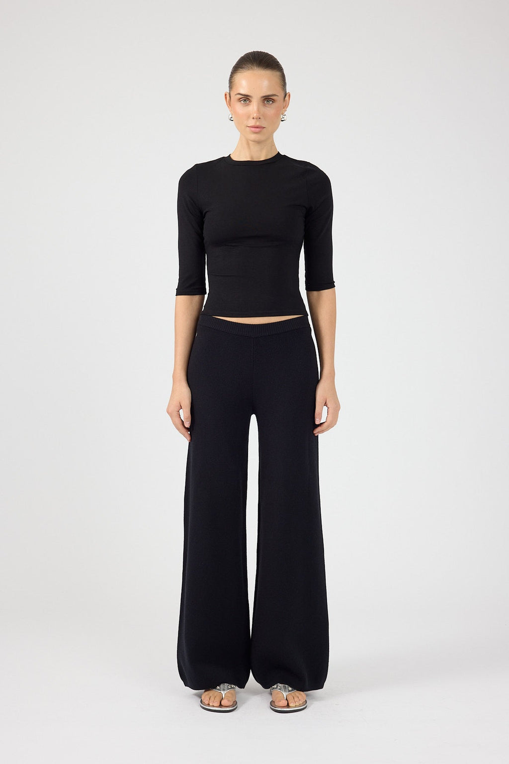 Knit Pants Black