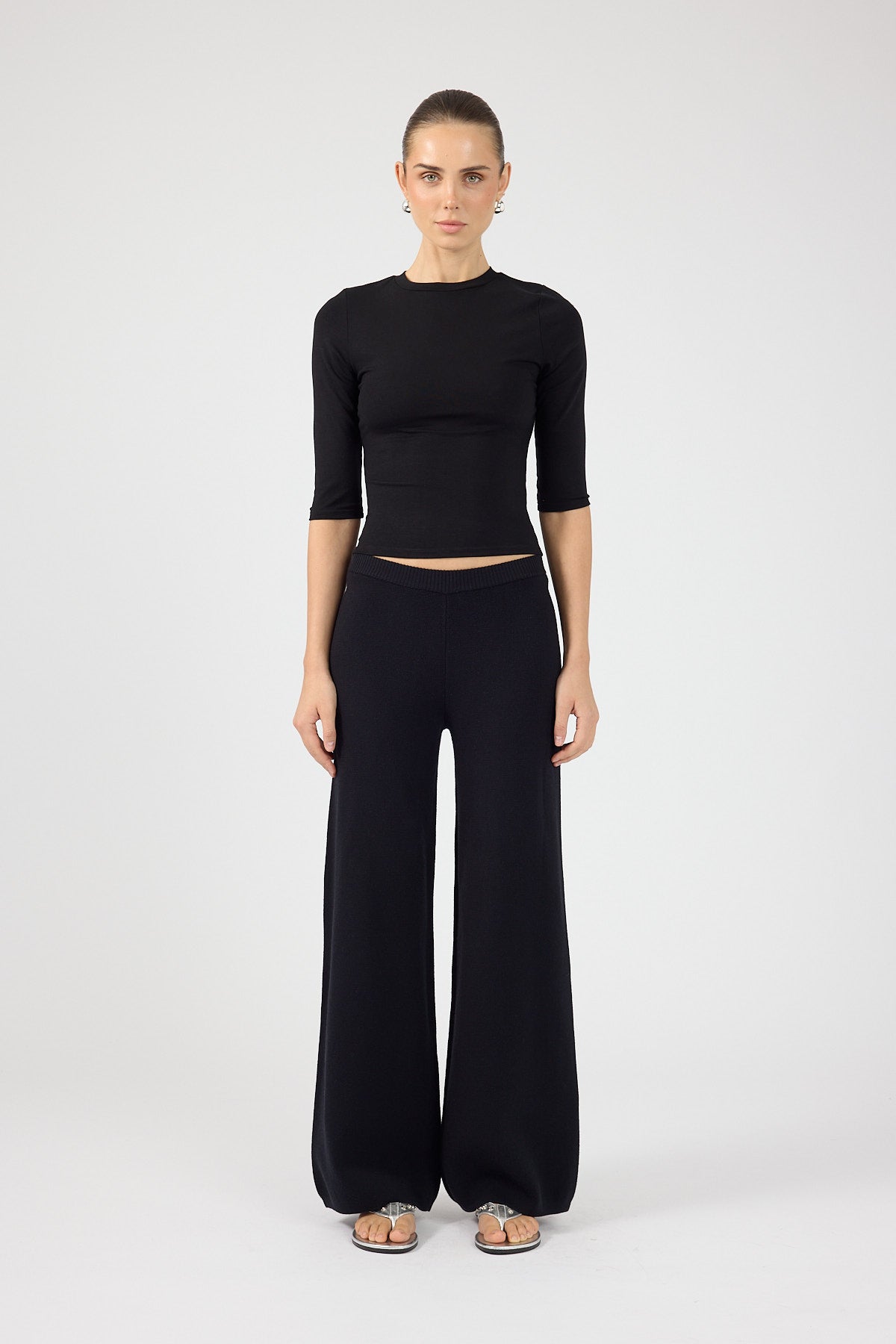 Knit Pants Black