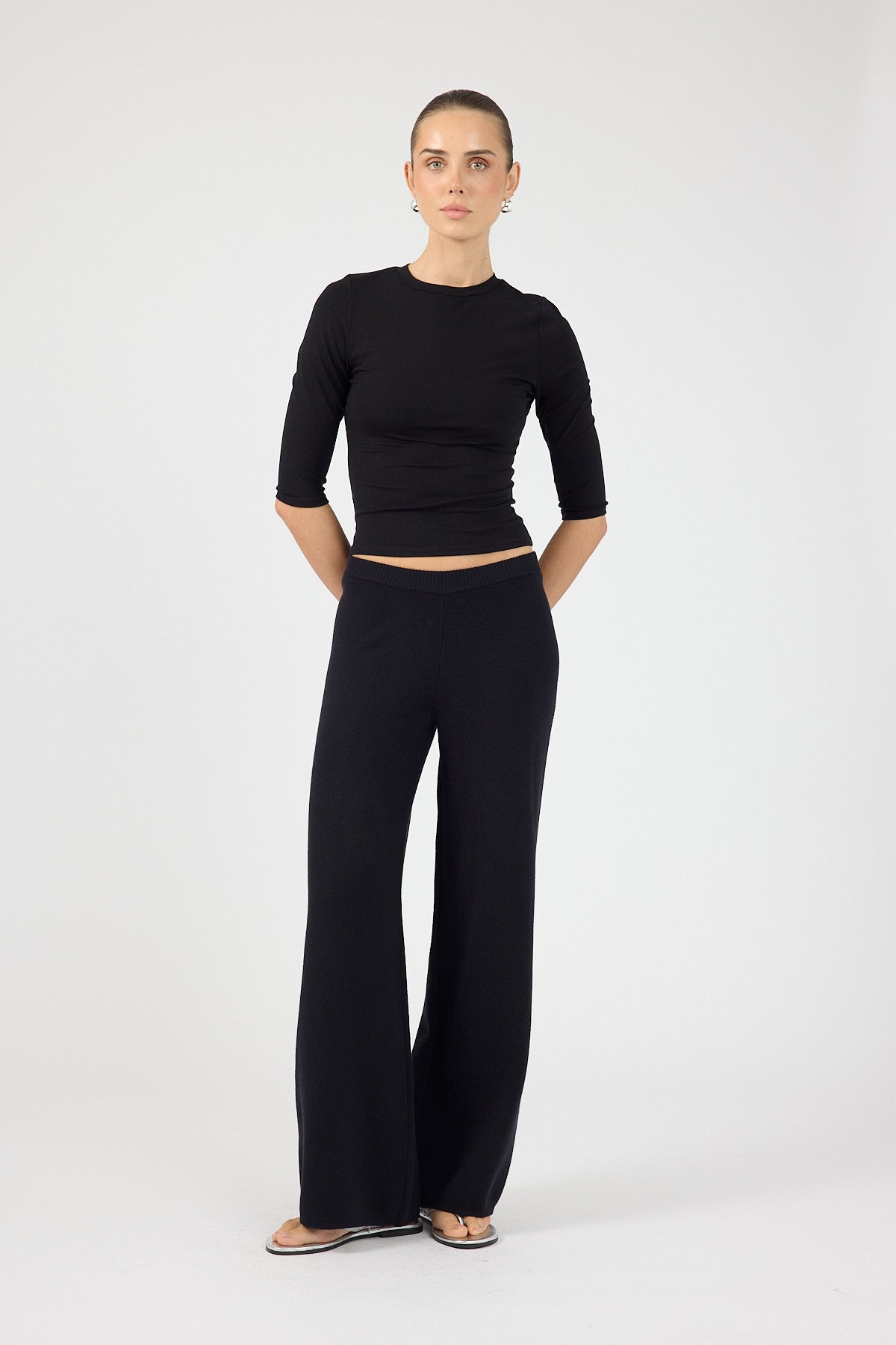 Knit Pants Black