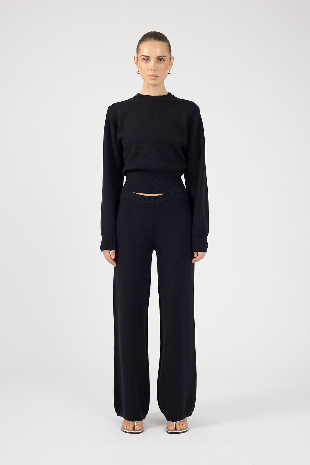Knit Pants Black