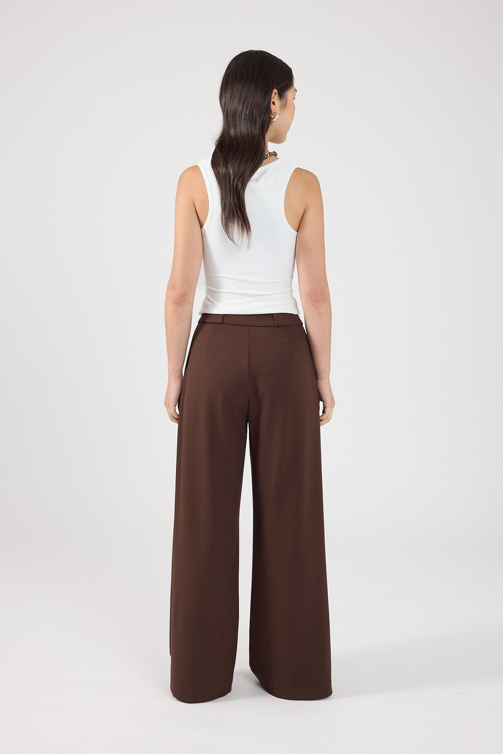 Pleated Pant Brown
