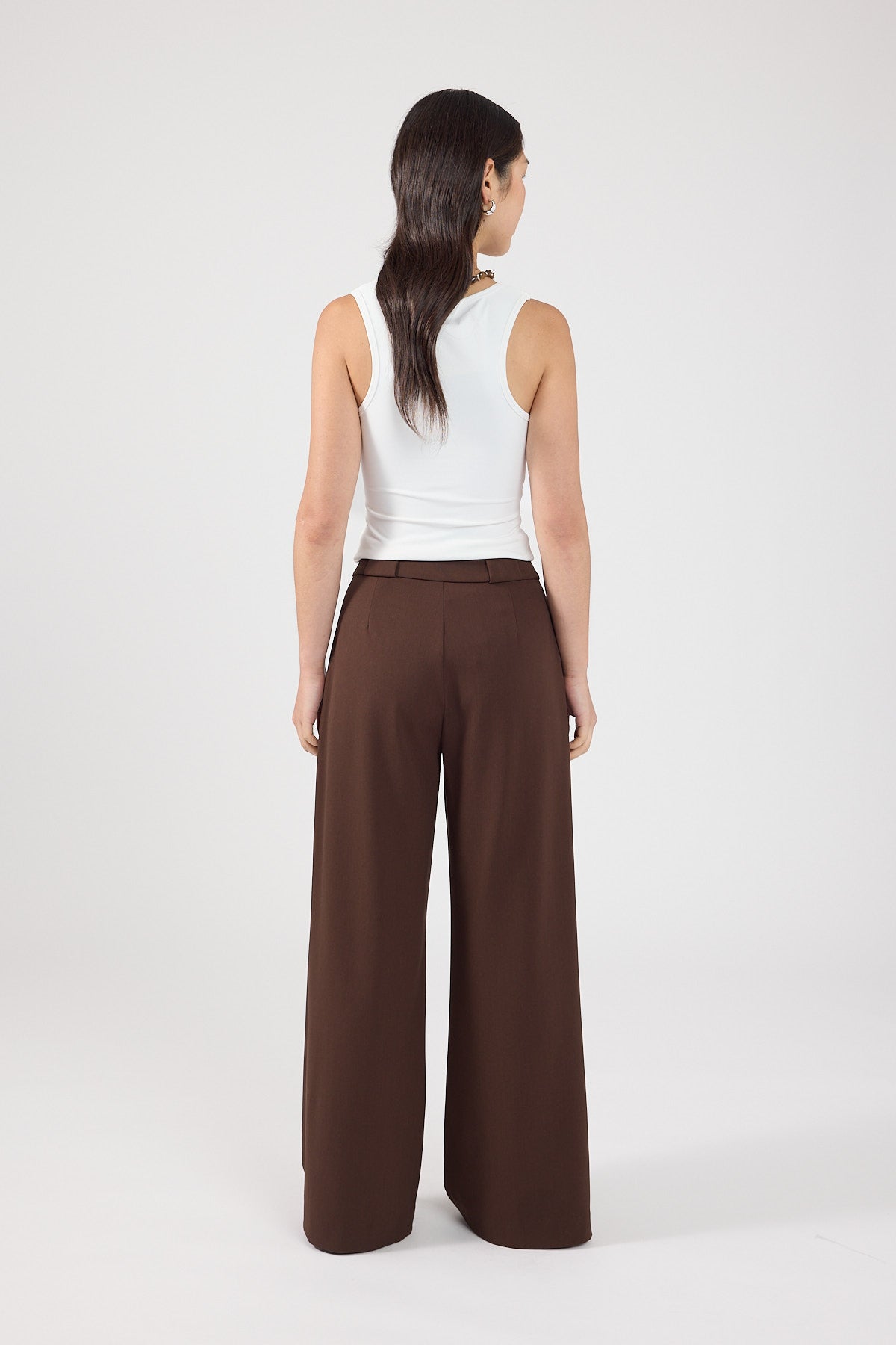 Pleated Pant Brown