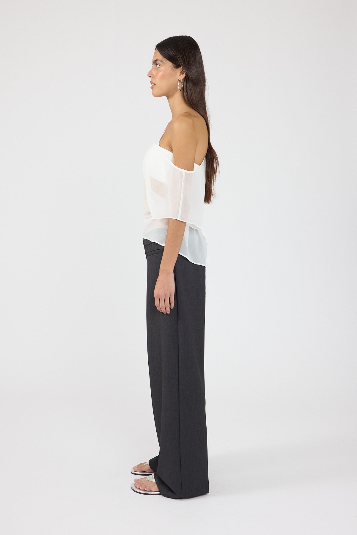 Mid Rise Pant Charcoal