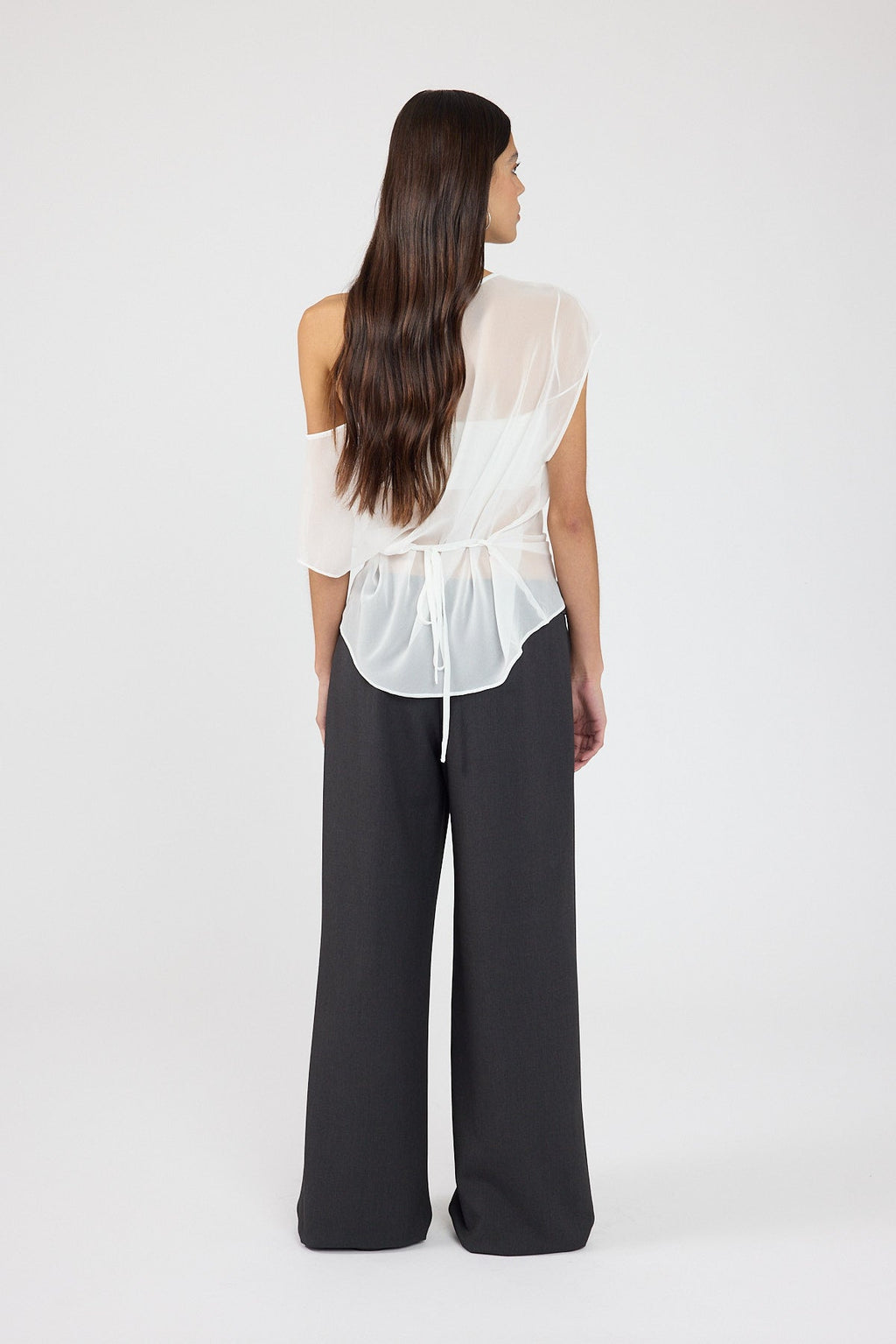 Pantalón de tiro medio carbón