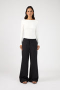 Mid Rise Pant Black