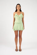 Mini Skirt Matcha Green