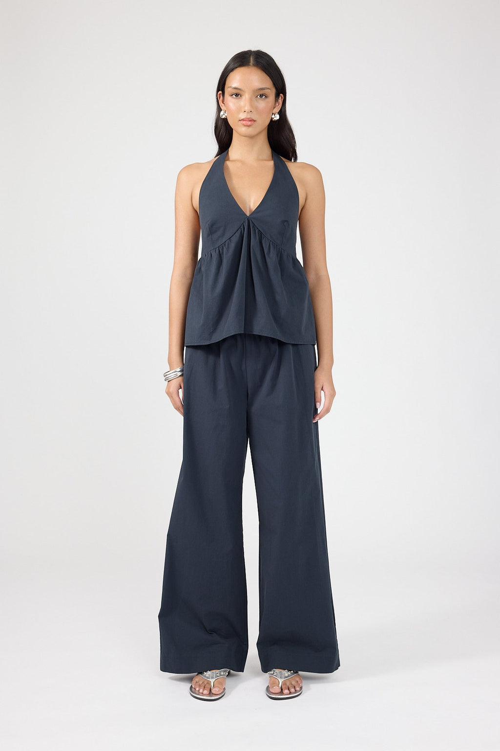 Cotton Pant Ink Blue