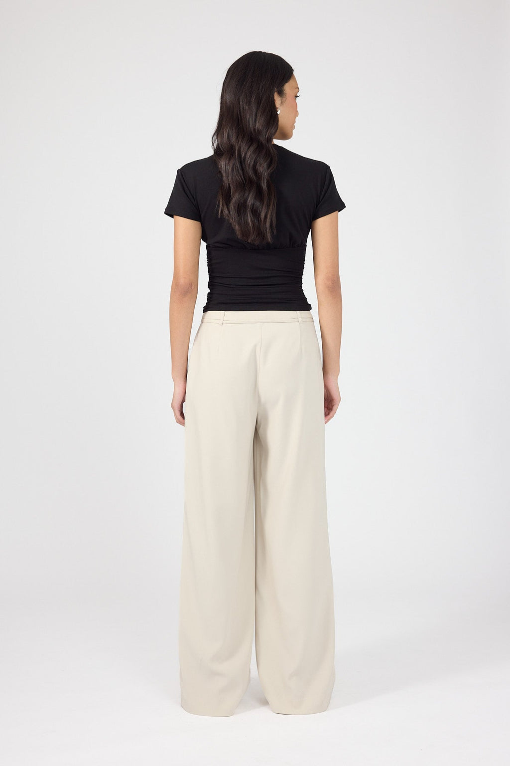Mid Rise Pant Beige
