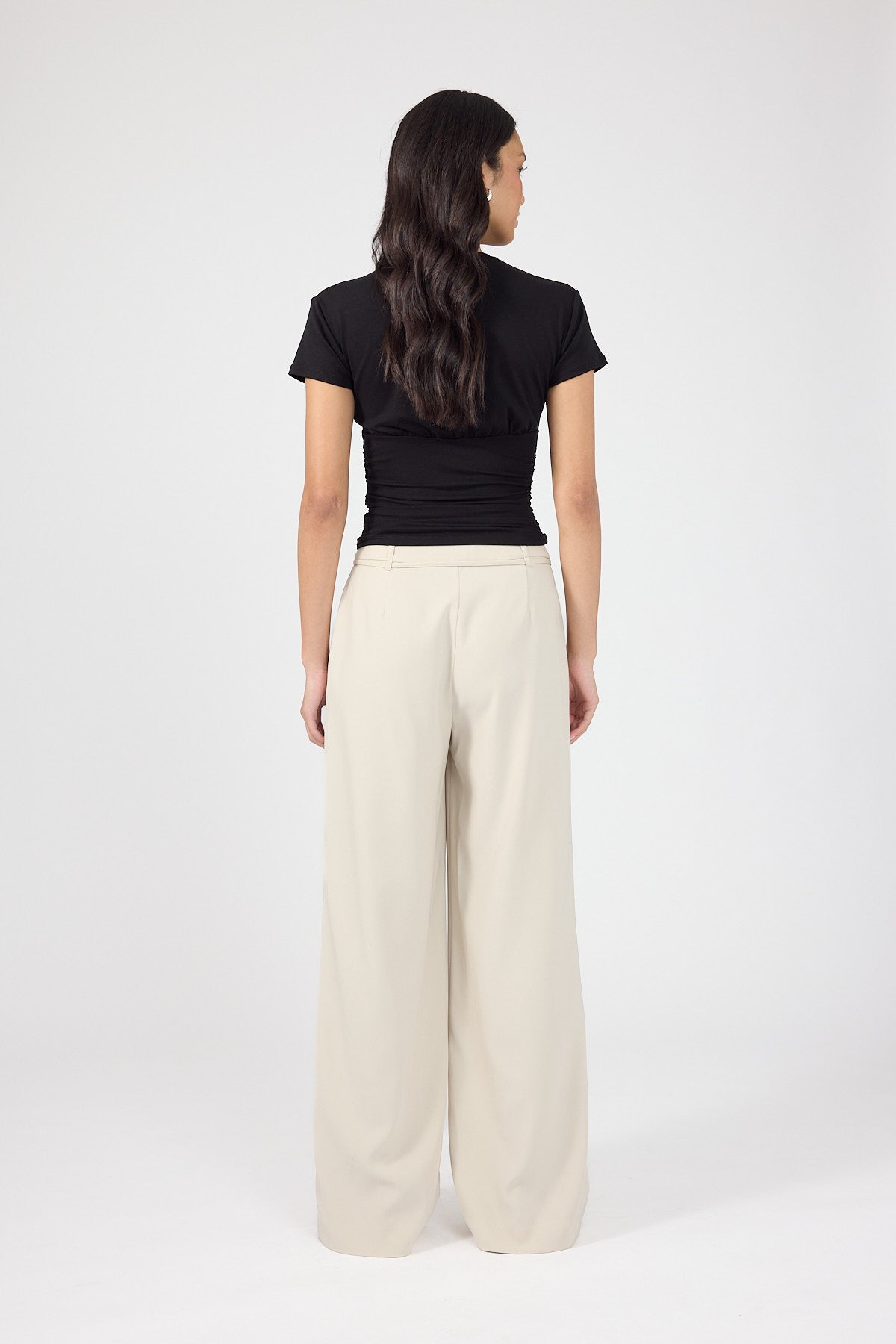 Mid Rise Pant Beige