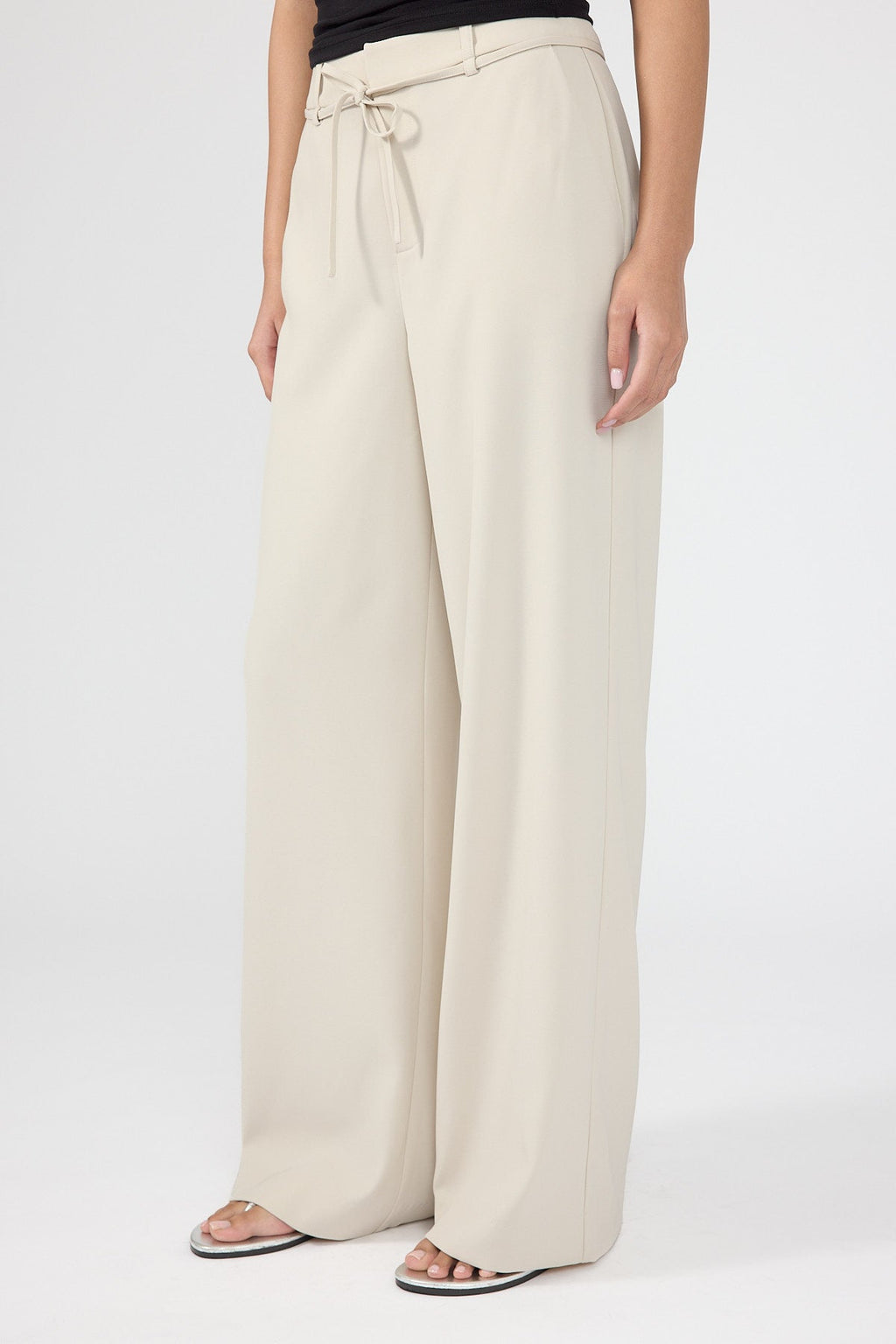 Mid Rise Pant Beige