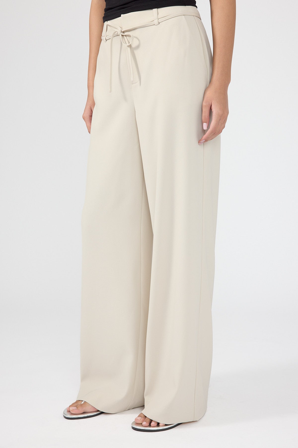 Mid Rise Pant Beige