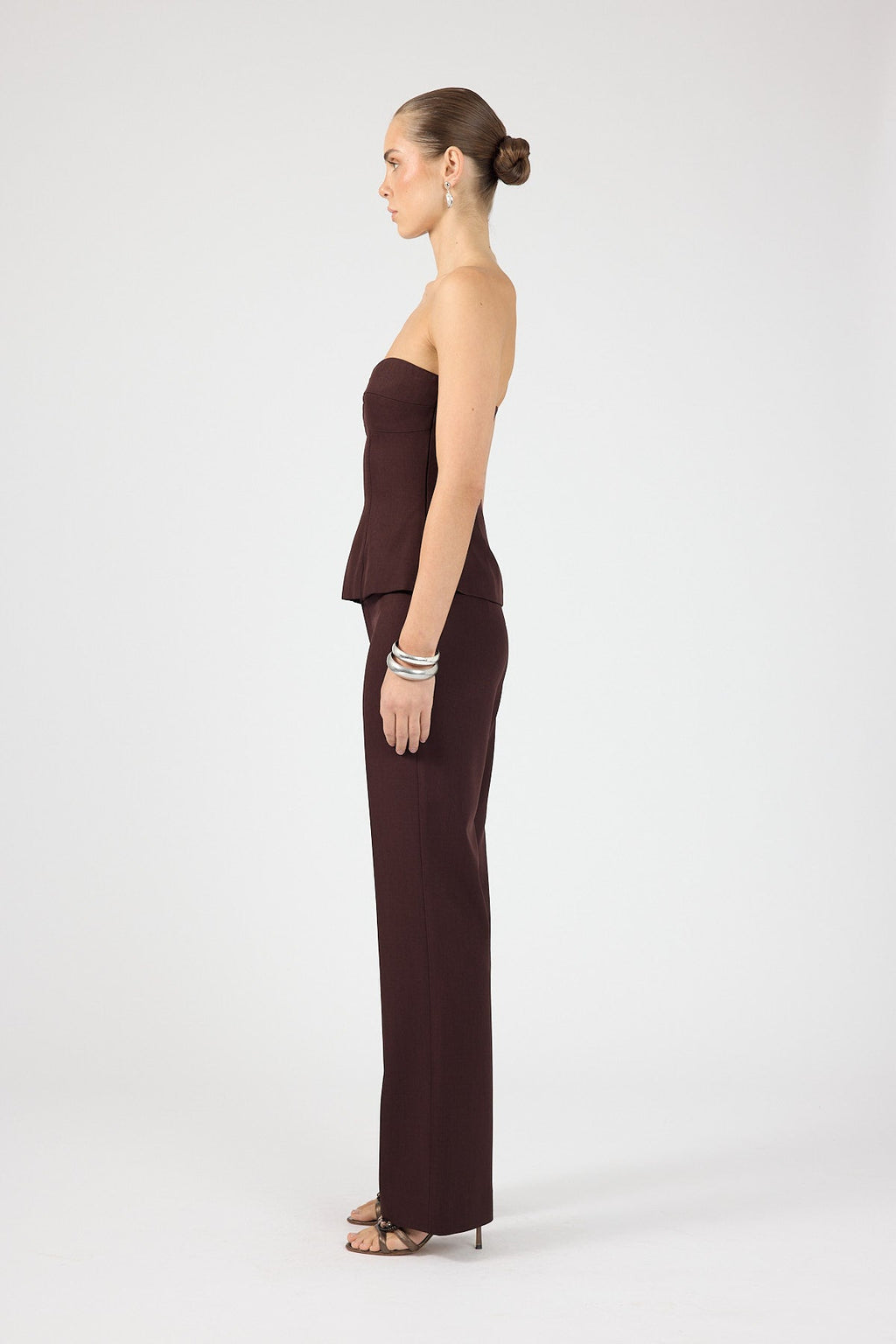 Mid Rise Pant Burgundy