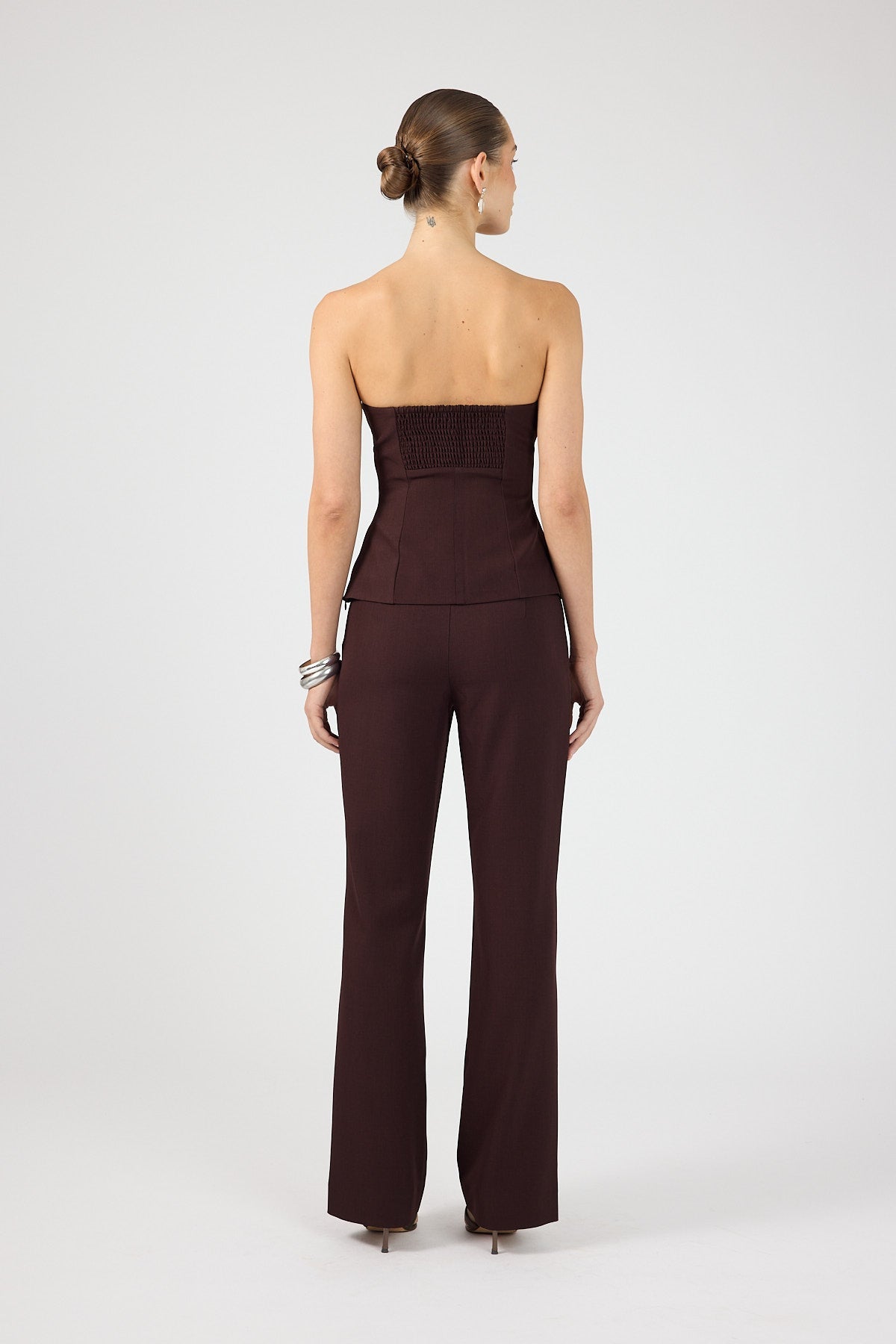 Mid Rise Pant Burgundy