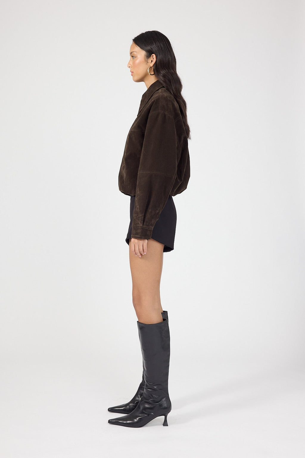 Mid Rise Shorts Black